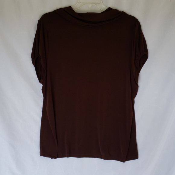 Dress barn 3x womens dress blouse Brown - Picture 4 of 4